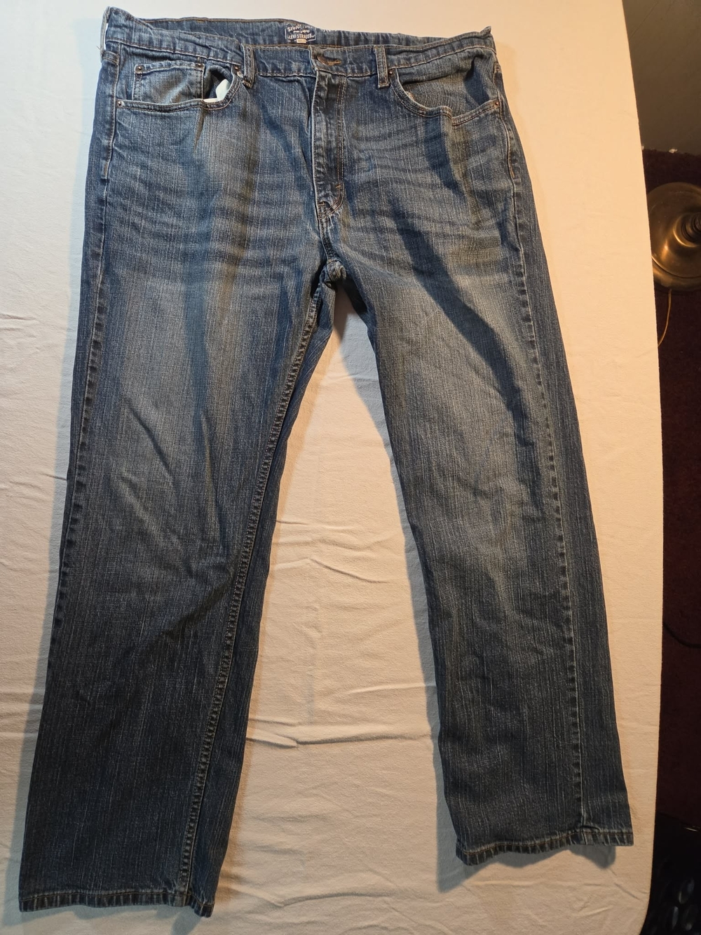 Levi's Signature Gold Men's Jeans 34x30 Straight Dark Wash Denim